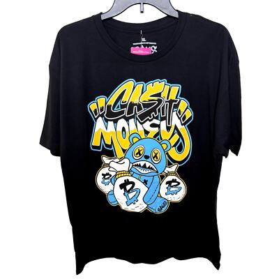 **NWT** BAWS MEN'S BLACK/BLUE/YELLOW CREW NECK