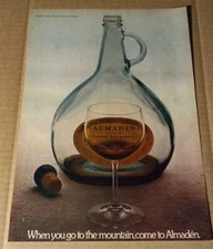 1973 print ad -Almaden Vineyards Wine- Los Gatos Paicines CA vintage ADVERTISING