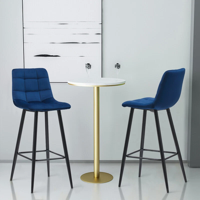 Navy blue metal bar stools outlet