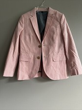 Crewcuts Ludlow Boys Size 8 Blazer Red/White Stripes - BRAND NEW WITH TAGS