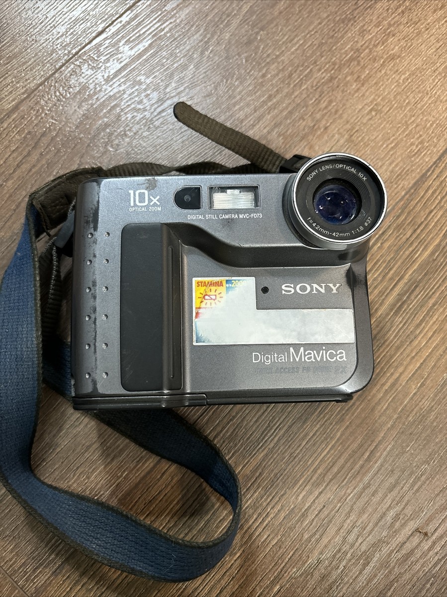 Sony MVC-FD73 Gray 7.2V 0.3MP Mavica Digital Camera with 10x Zoom
