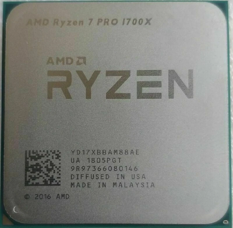 AMD Ryzen R7 1700X 3.4GHz 8-Core 16T Processor Socket AM4 CPU 95W - Image 2 of 4
