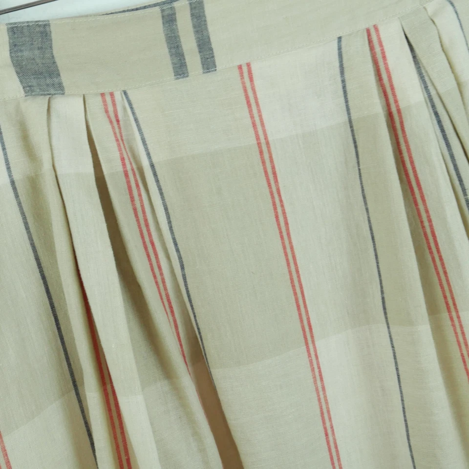 Falda De Colección 18 Cuadros Academia Dinero Antiguo Tranquila Lujo Preppy Country Club Lino Foto 4 de 4