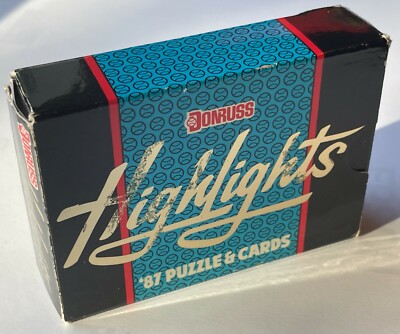 1987 Donruss Highlights Baseball Trading Card Set - Vintage Original Box Opened