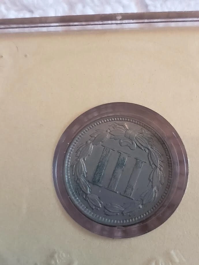 NICKEL 3 CENT PIECE 1867 AU YOU JUDGE - Image 2 of 2