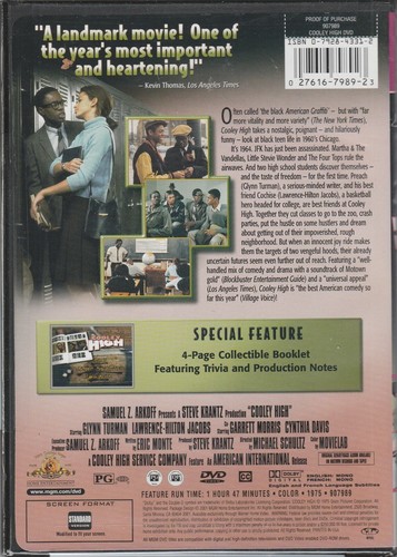 *COOLEY HIGH* FACTORY SEALED DVD 1975, 2001 GLYNN TURMAN FULL SCREEN - Imagen 2 de 2