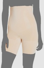 $86 Spanx Women's Beige Solid High Waist Mid Thigh Shorts Shapewear Size Medium