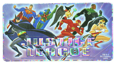 DC Justice League Superheroes Prism Vending Sticker #10 of 15