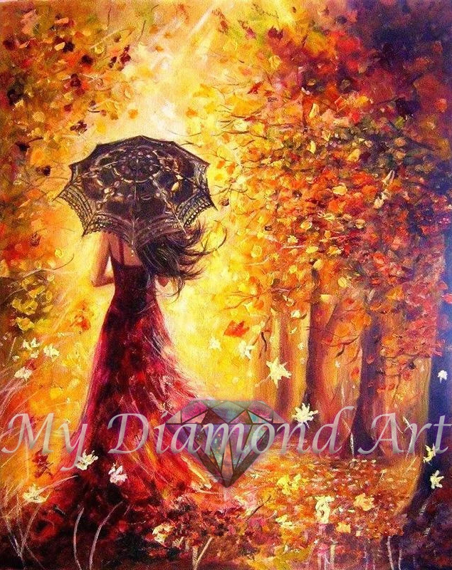 5D DIY My Diamond Art Fall Girl Diamond Painting Kit NEW
