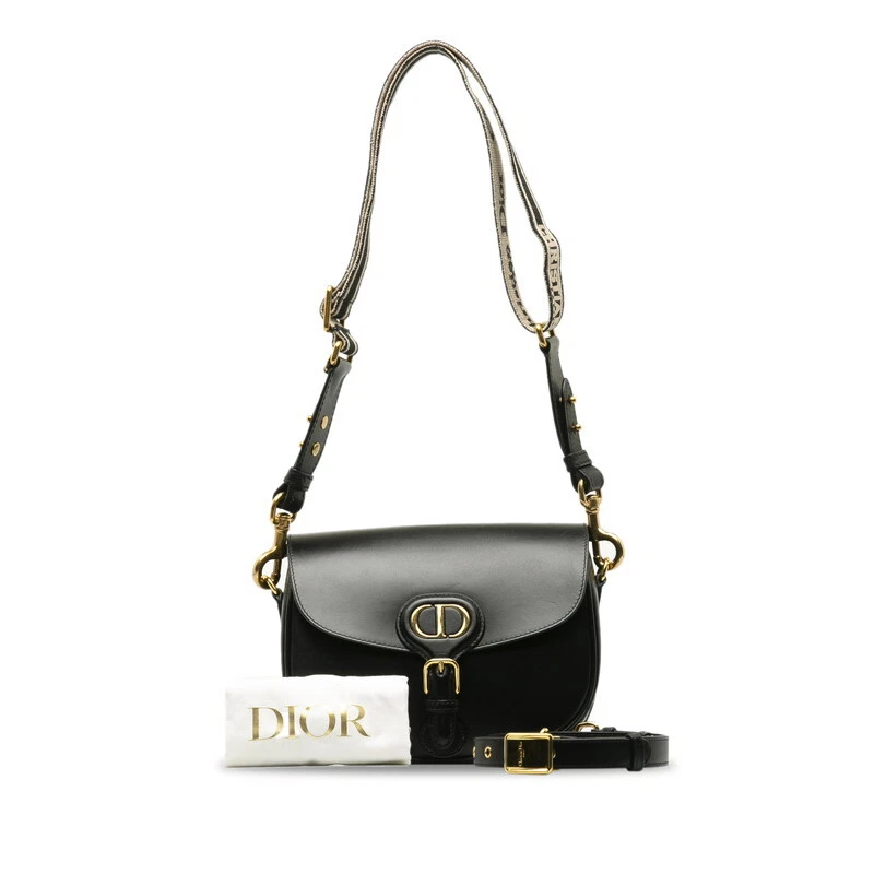 Sac bandoulière diagonale Dior Bobby moyen métal doré M9319UMOL femme 【Occasion】