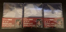 Ultra PRO 3x4 inch Regular Toploader - 3 Pack With 25 Per Pack.