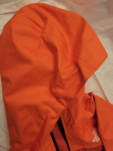 North Face Boys Jacket 18/20 XL Orange Very Good Gently Used Condition - Picture 5 of 7