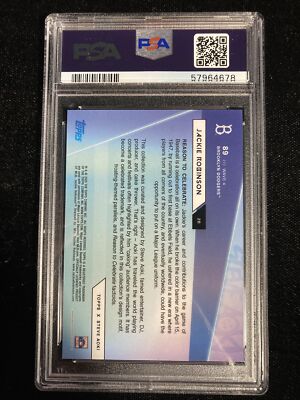 2020 Topps X Steve Aoki #89 Jackie Robinson PSA 10 GEM MINT