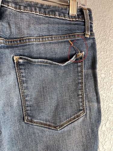 Mossimo Womens Jeans 8/29R High Rise Distressed Power Stretch Denim Jeggings - Picture 9 of 11