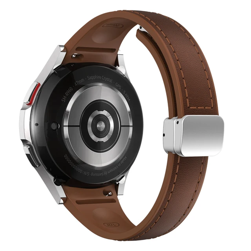 Band for Samsung Galaxy Watch 6 4 Classic 5 Pro 44Mm 40Mm No Gaps Magnetic Leath - Picture 24 of 58