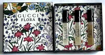 Gucci Flora Parfum Collection Gardenia, Jasmine, Magnolia Sample Spray 1.5 ml ea