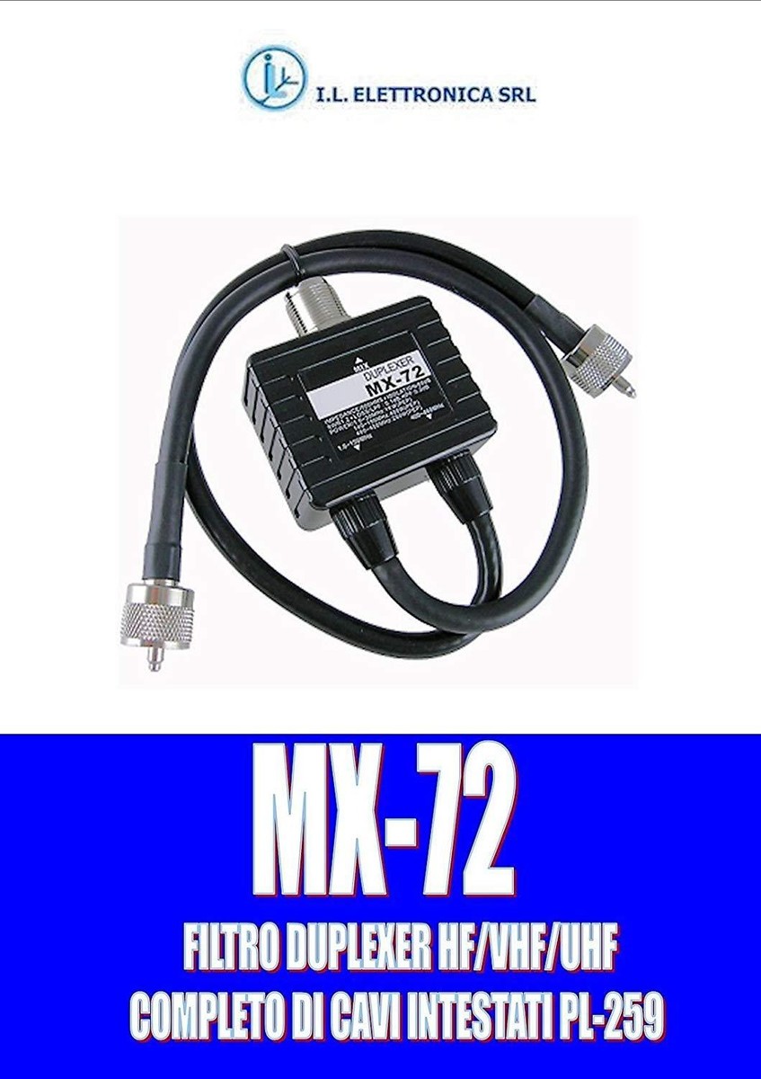 Duplexeur COMTRAK MX-720 – HF/VHF/UHF – Câble Et Connecteurs PL-259 Inclus