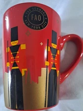 FAO Swartz Christmas Mug Toy Soldiers All The Way Around The Mug Bright...