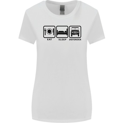 Eat Sleep 4X4 Off Roading Car Damen breiter geschnittenes T-Shirt