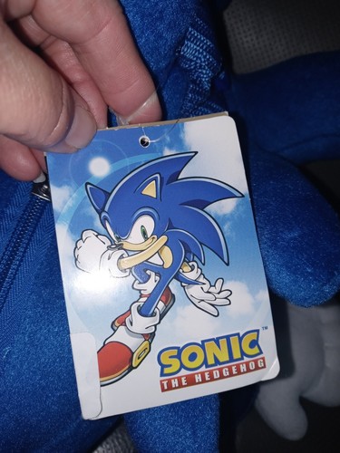 Zaino peluche prodotto con licenza Sega Sonic The Hedgehog. 18" nuovo - Foto 5 di 8