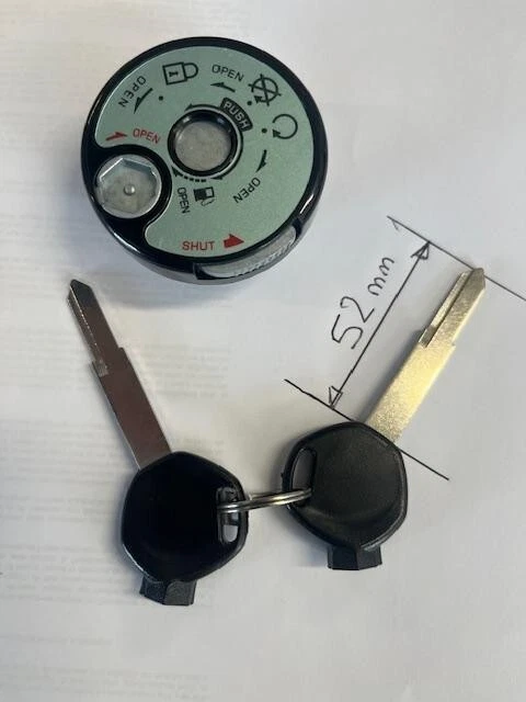 KIT EBAUCHE CLE SCOOTER SYM 50 ORBIT 3 CLE SYM 50 A RETAILLER LONG 52 MM