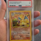 Pokémon TCG Charizard Base Set Holo Rare Dragon 120 HP 100 Attack PSA 7 004/102