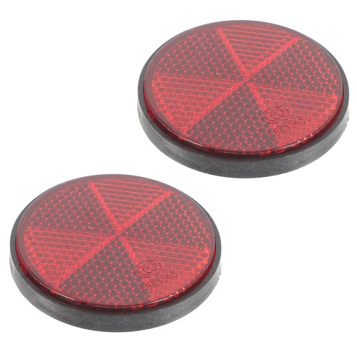 2 Pcs Reflector on Reflectors Screw Mount Reflective Warning - Picture 5 of 12