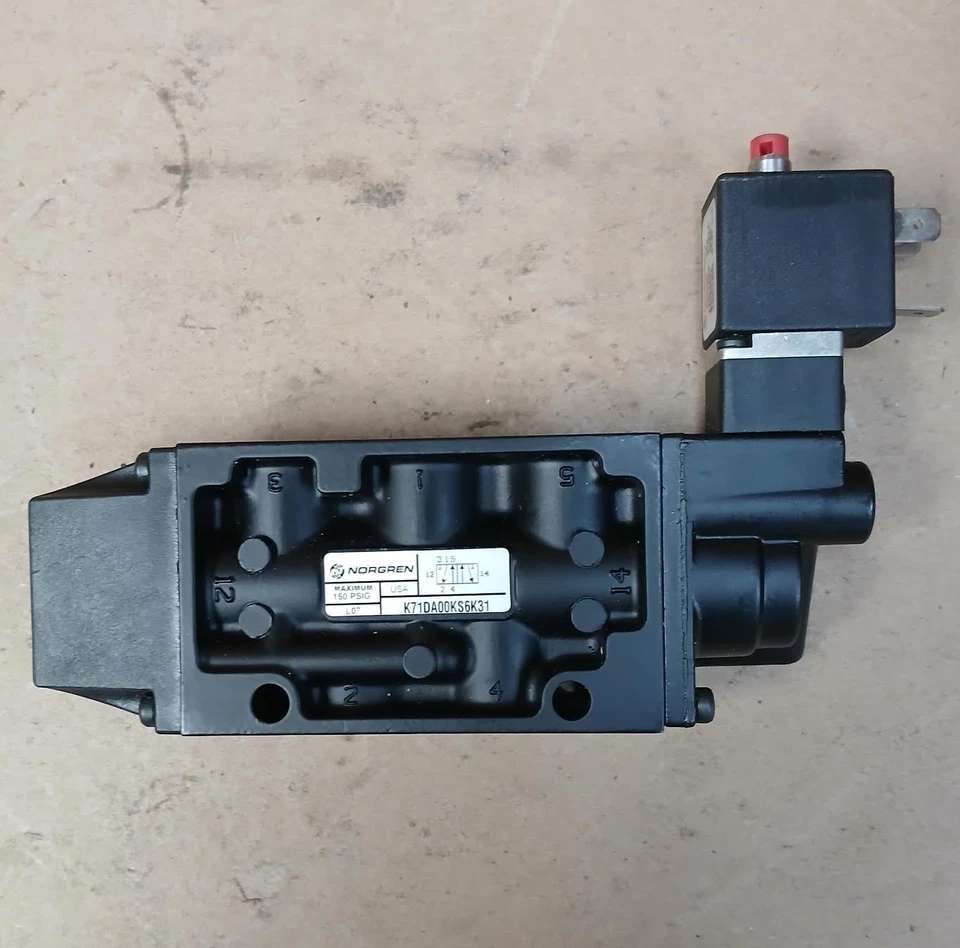 Electroválvula en línea Norgren K71DA00KS6K31 4 vías Foto 2 de 4
