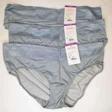 Warner's No Pinching No Problems Hipster Panty 5609J Bue Dot 9/2XL Set 3
