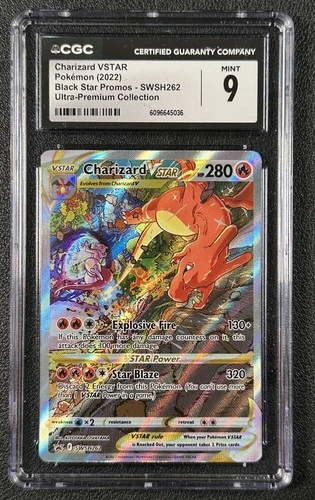 CHARIZARD VSTAR CGC 9 2022 POKEMON SWSH BSP #SWSH262 ULTRA PREMIUM COLL 5036