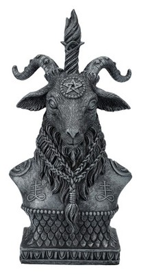 Pacific Giftware 8'' Sabbatic Goat Baphomet Bust Statue, Mystical Realm Figurine