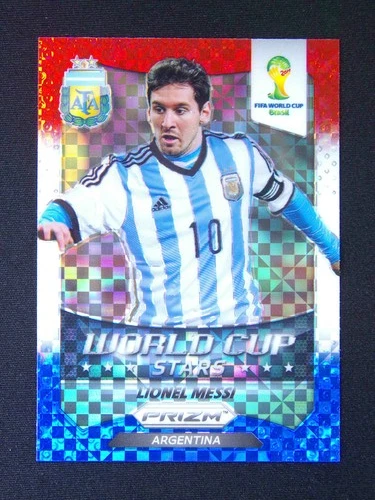 2014 Panini Prizm World Cup Lionel Messi #1 Argentina Stars Blue White Red Power