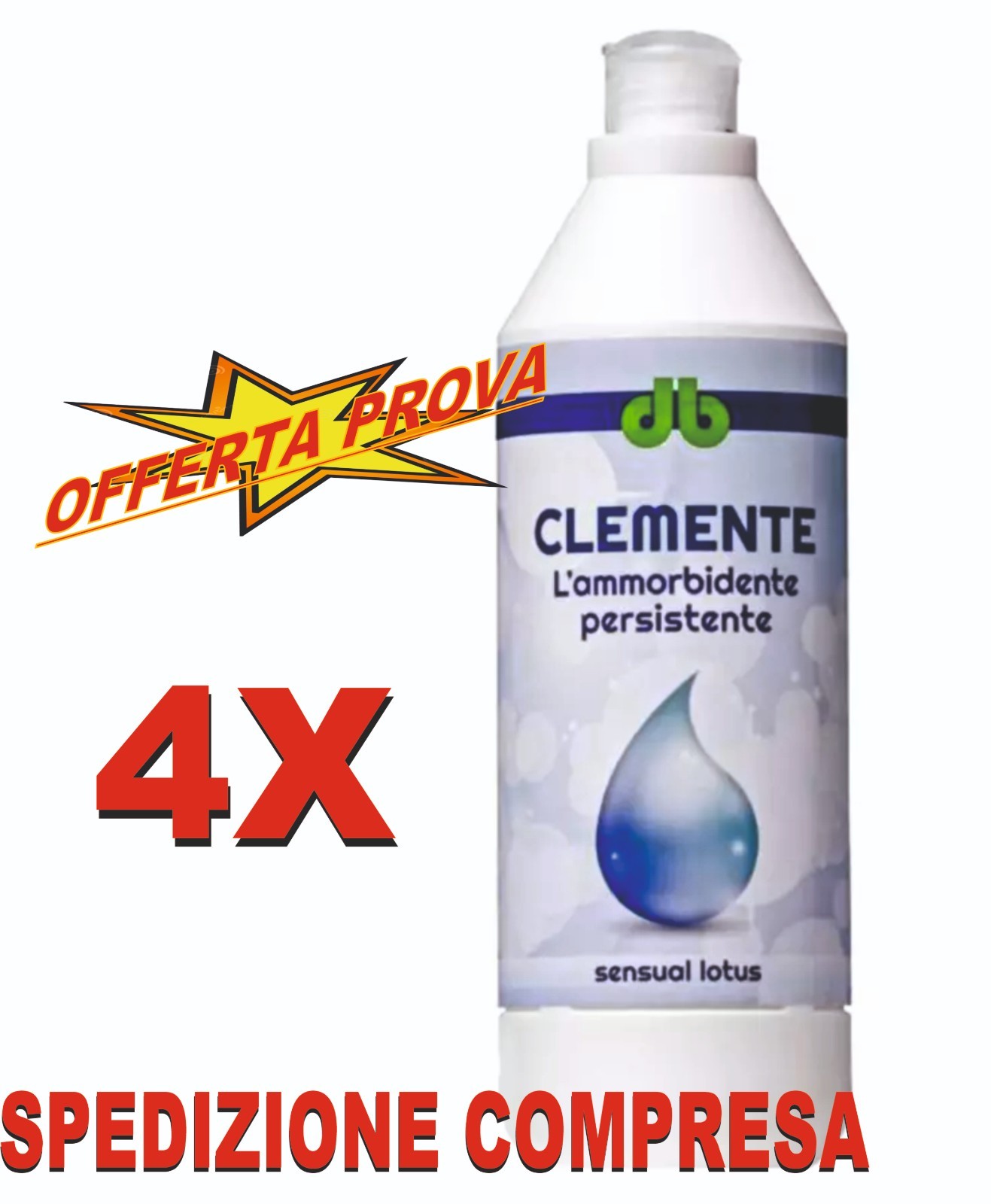 Clemente Sensual Loto 1L Ammorbidente Concentrato Alta Resa