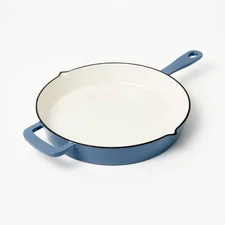 12" Enamel Skillet Blue - Figmint