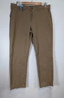 M&S Chino Trousers Mens W36 L29 Dark Stone Regular Fit Stretch Cotton Casual
