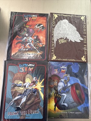 Signed Earthworm Jim Launch The Cow,Fight The Fish,Making of,Black&White + More