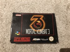 Thumbnail of ebay&reg; auction 286999887540 | Nintendo SNES - Mortal Kombat 3 mit OVP OVP beschädigt