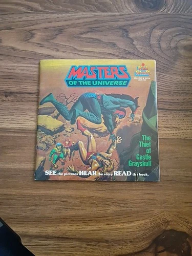 Vintage He-Man Masters of the Universe "Thief of Castle Grayskull" Book & Record
