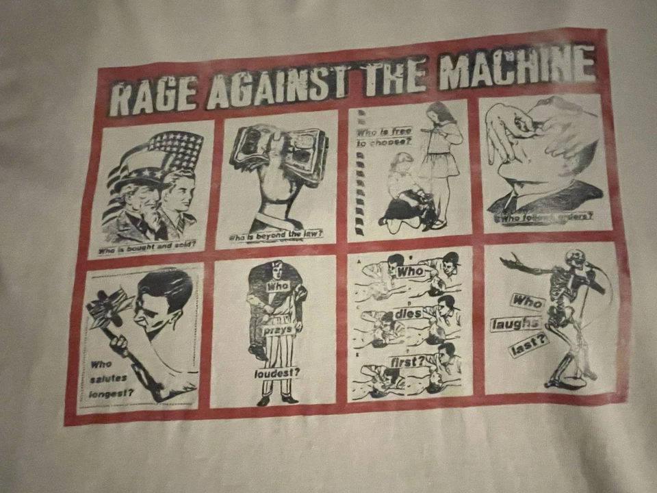 Camisa Rage Against the Machine Vintage Retro XL Foto 2 de 4