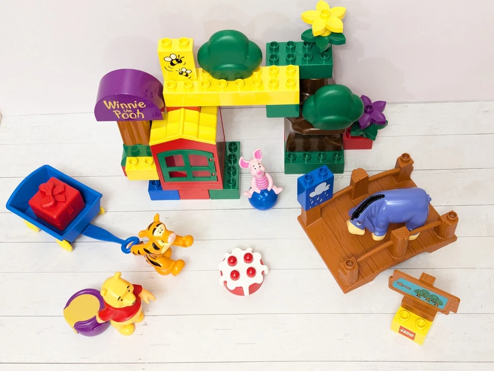 Lego Duplo 2987 WINNIE THE POOH Hundred Acre Wood Set Vintage 1999 No Blanket  - Image 4 of 4