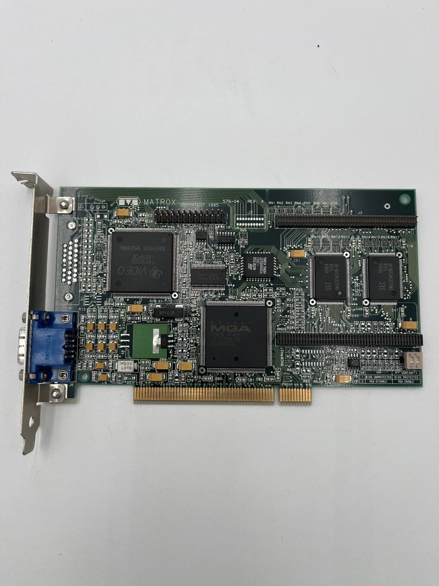 MATROX MGA-MYST/2/GAT SDRAM PCI VGA 618-02 REV A CARD Tested
