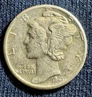 1941 D Mercury Dime Silver Circulated 10C Business Strike Uncertified