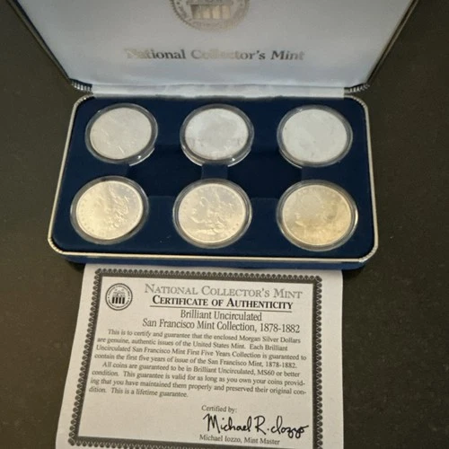 National Collector's Mint San Francisco Morgan Silver Dollar Collection 1878-18…