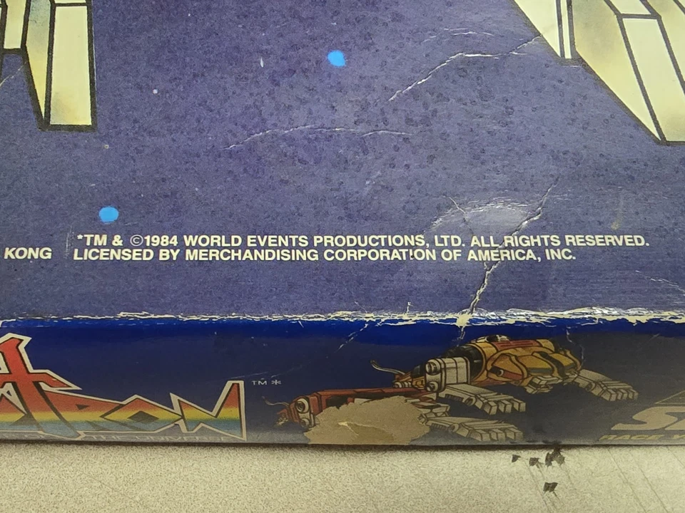 LJN VOLTRON Vintage 1984 Lionforce Spinout In Space Juego de Coches Ranura con Coches! ¡EN CAJA! Foto 4 de 4