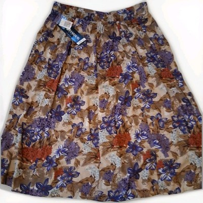 Sag Harbor Womens Floral Skirt 2x Large XX Large Measurments In Pictures