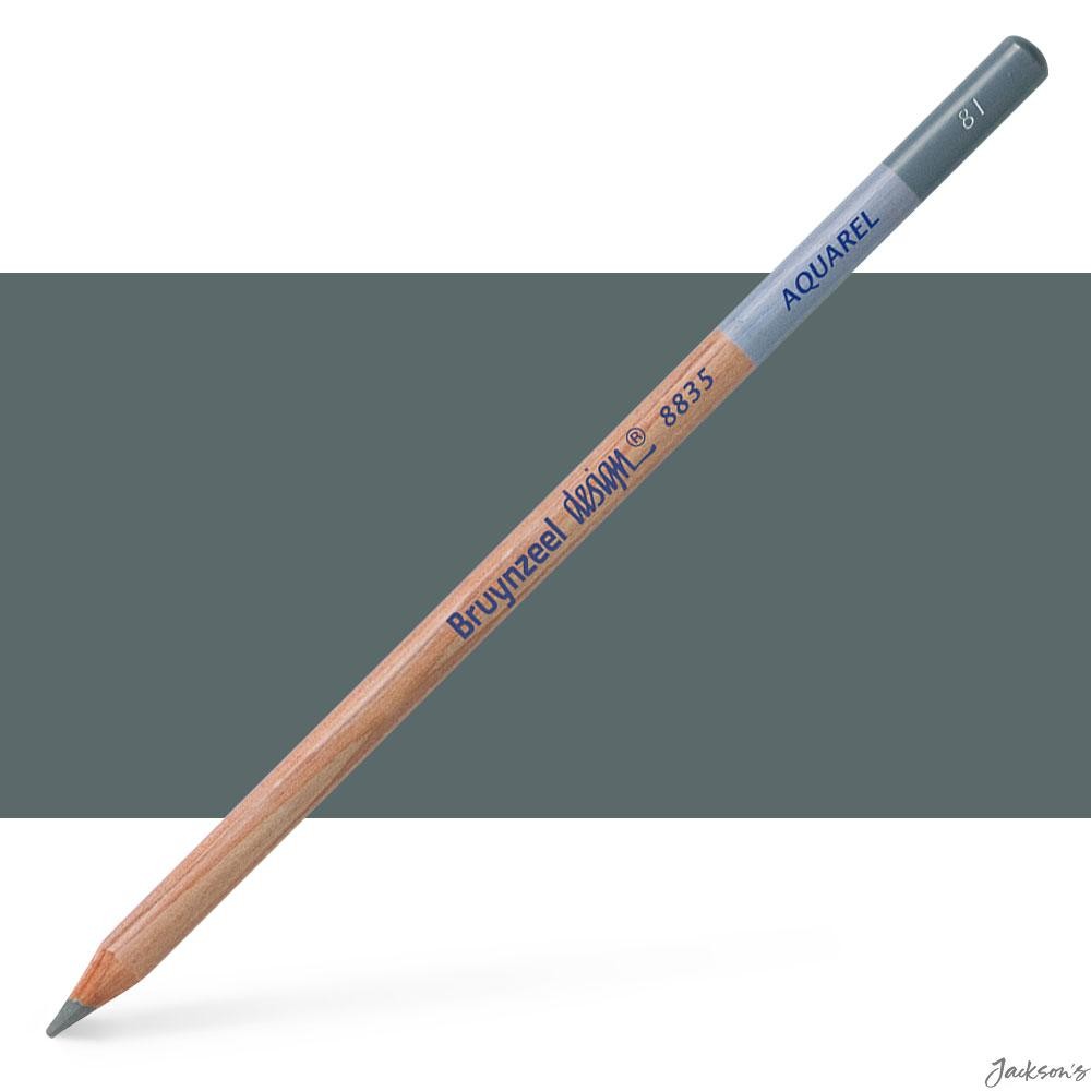 Bruynzeel Design Aquarel Watercolour Pencil Fine Pigment Mid Brown Grey