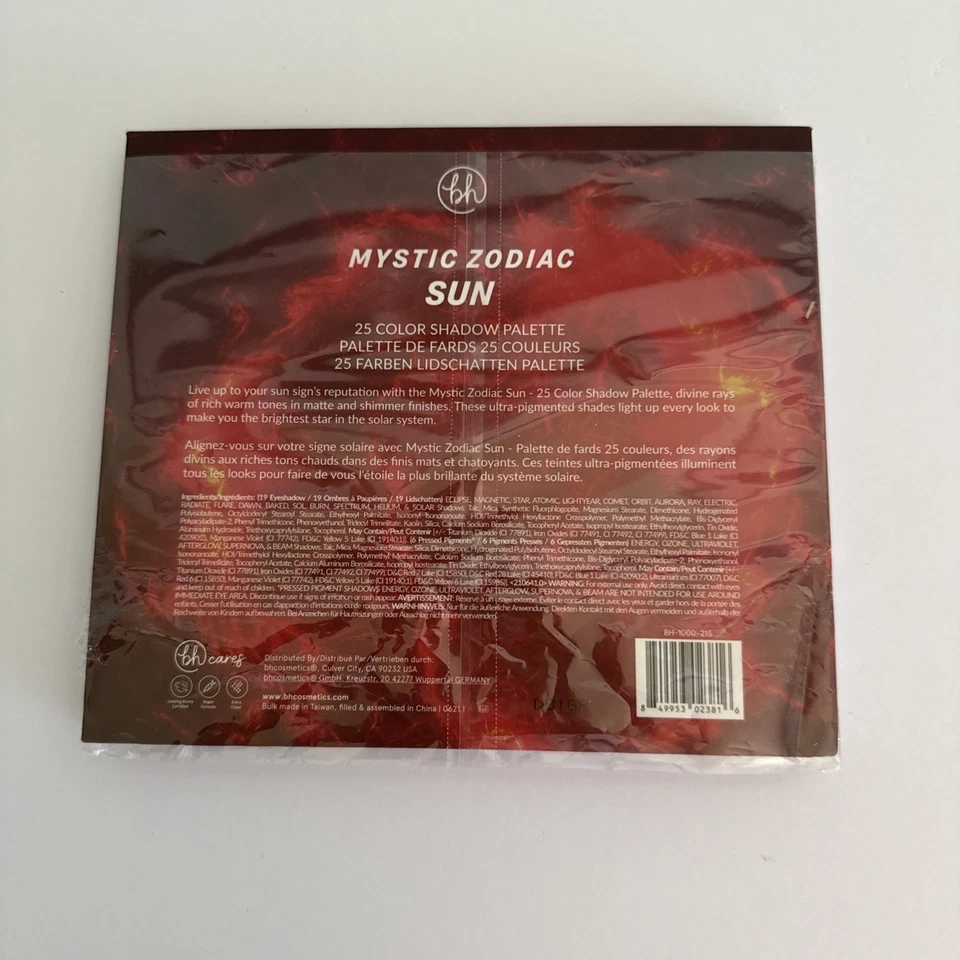 BH Cosmetics Mystic Zodiac SUN Eyeshadow Palette 100% Authentic Brand New In Box - Image 3 of 3