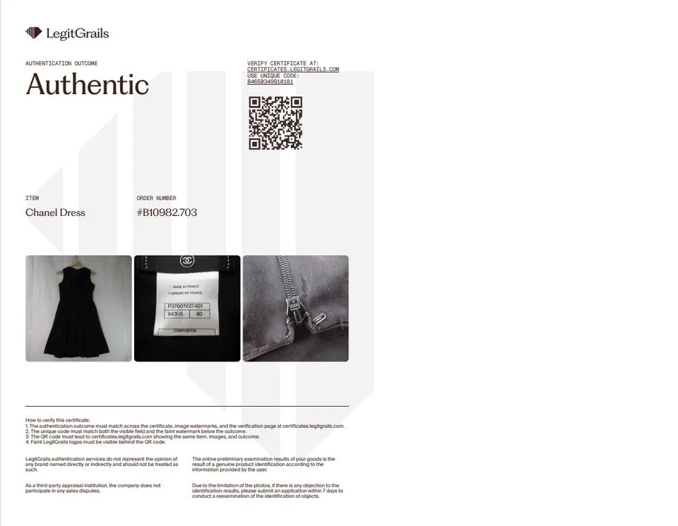 Vestido Chanel Auténtico EU 40 Mediano Negro Algodón Ropa de Mujer Plisado - Preciado Foto 3 de 4