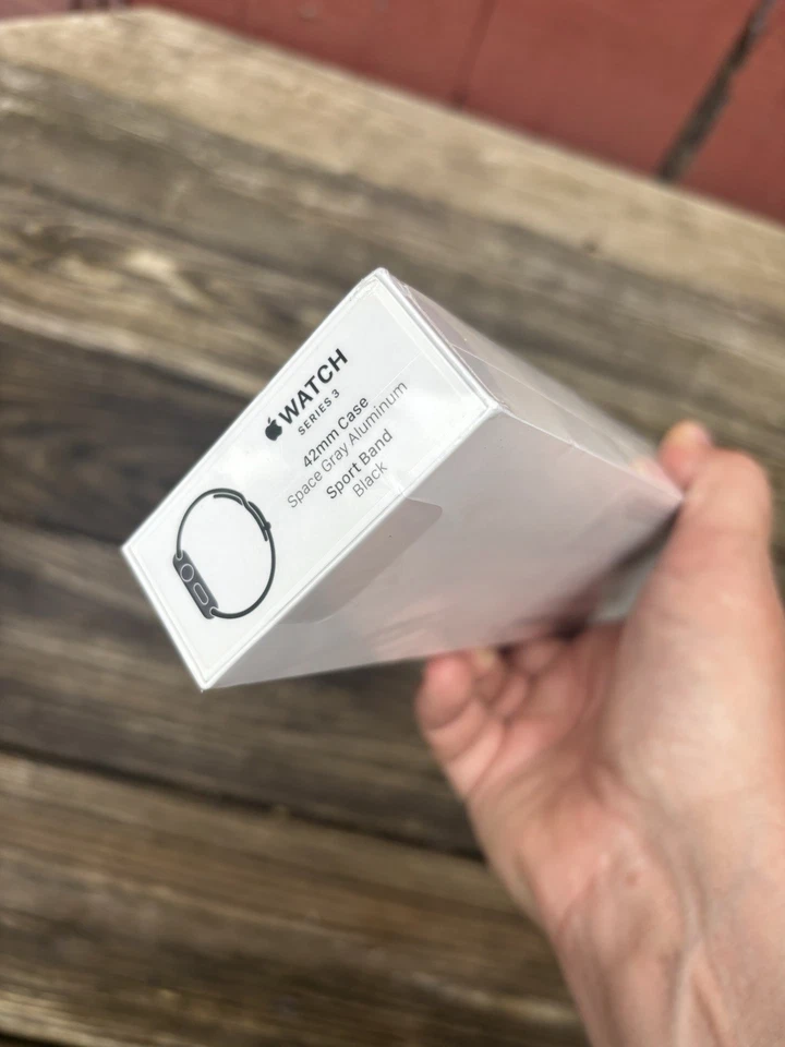 Apple Watch Series 3 42mm Space Gray Aluminum Case with Black Sport SEALED NIB - Image 4 of 4