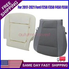 2017- 2021 For Ford F250 F350 XLT Gray Cloth Driver Bottom Cover & Cushion Foam